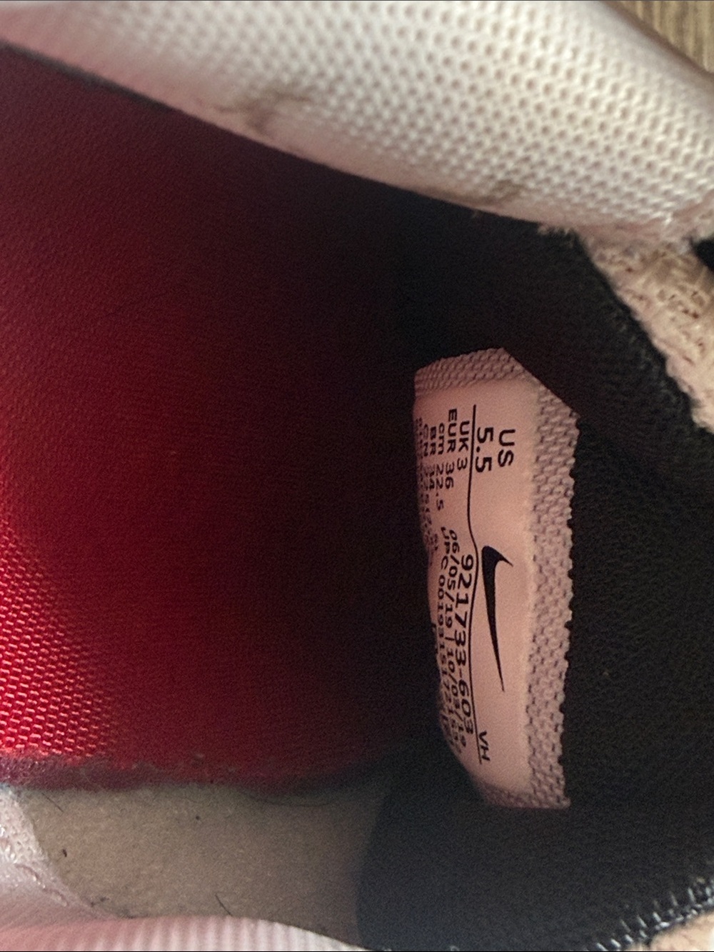 Nike Air Max 97 White, pink and red Interior Sneakers Size 5.5 - Picture 6 of 7